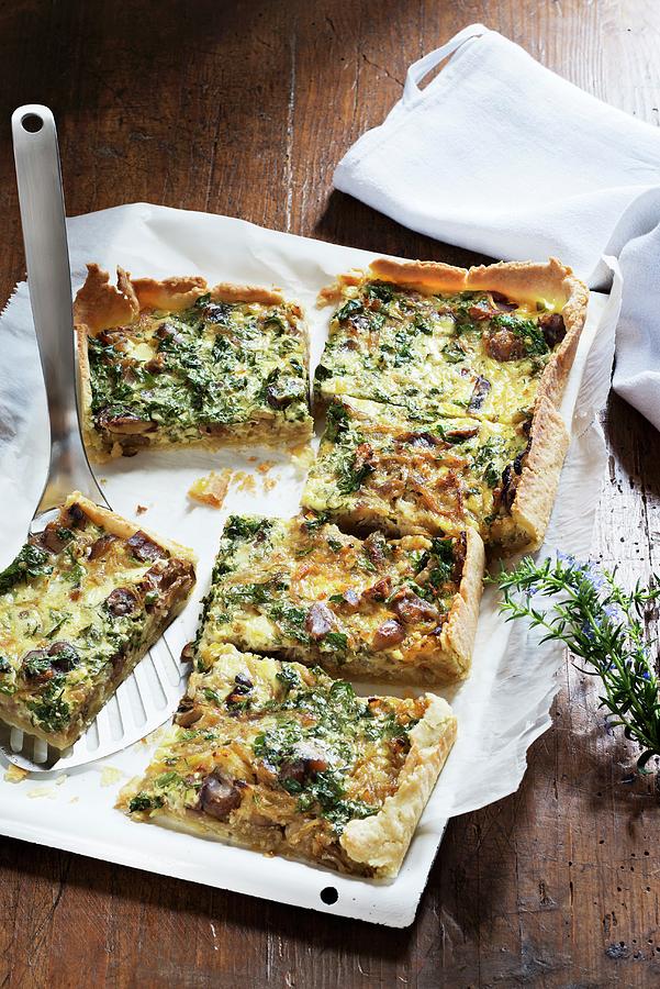 Onion Tart With Chestnuts And Parsley Photograph by Gerlach, Hans