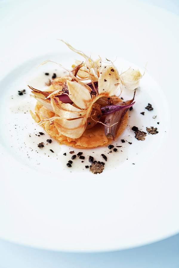 Onion Tarte With Truffles Photograph by Michael Wissing