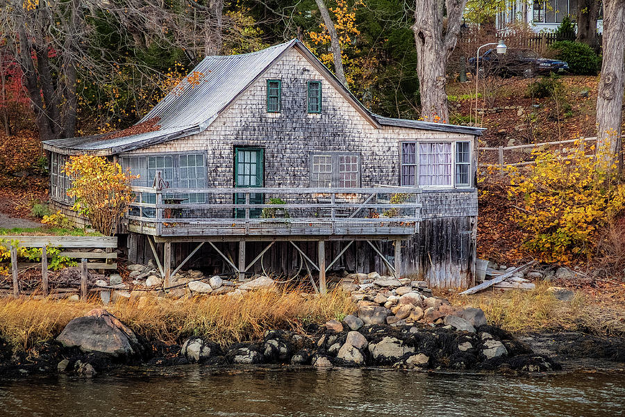 Only In Maine - Winter Harbor by Robert Fawcett Only In Maine - Winter Harbor by Robert Fawcett