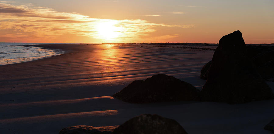 Sunrise Over The Atlantic at Hilton Head Photograph by Dennis Schmidt