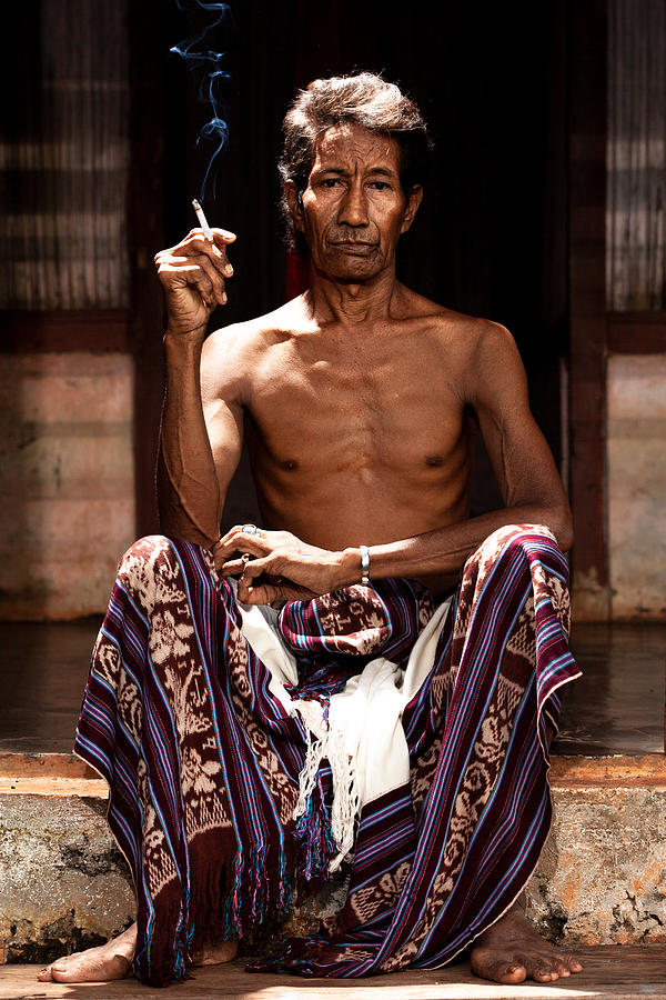 Portrait Photograph - Opa Piet\s Portrait by Indra Achmad