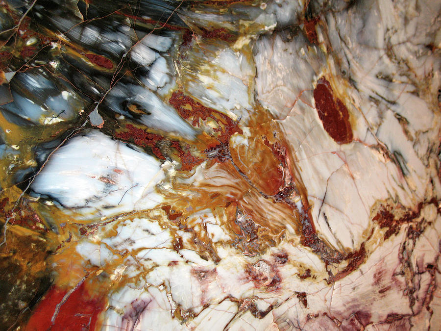 Opalescent Patterns In Rock Photograph