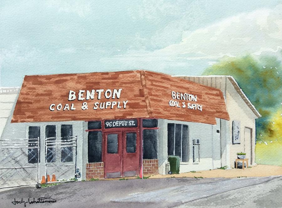 Old Benton Building Downtown Ringgold Georgia Painting By Jody Whittemore