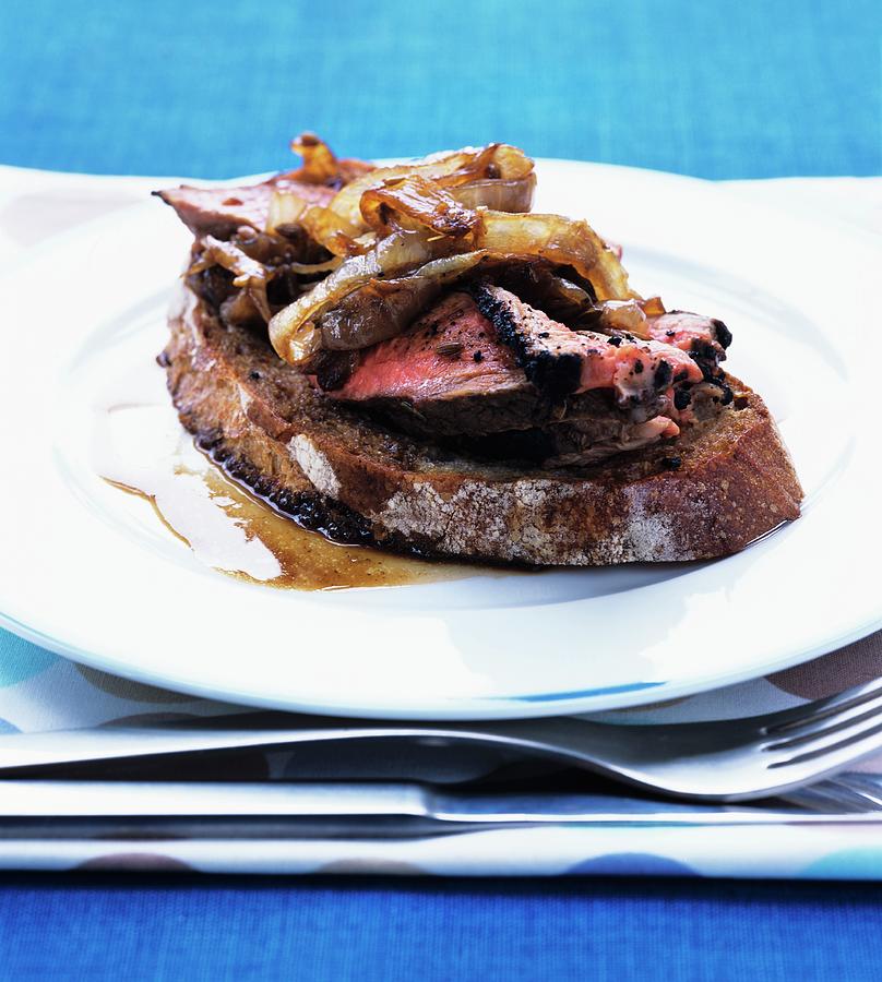Open-face Lamb Sandwich Photograph by Clive Streeter