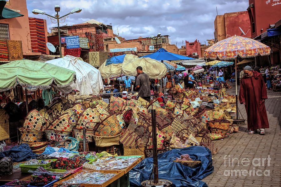 Open Outdoor Market Marrakesh Morocco  Photograph by Chuck Kuhn