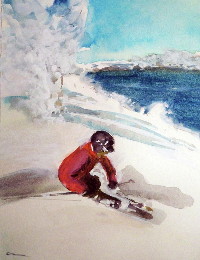 Open Powder Days Painting by Ed Heaton