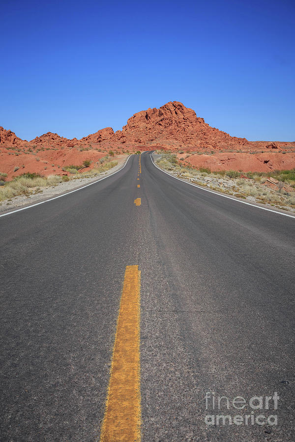Open Road Valley of Fire Photograph by Edward Fielding