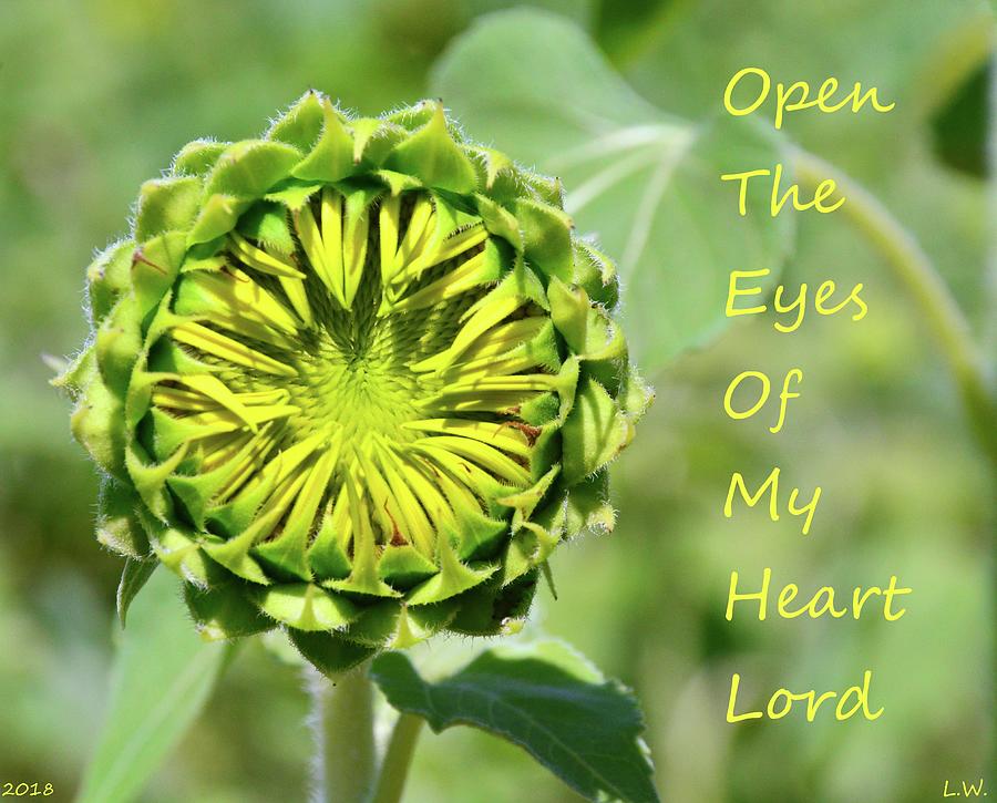 Open The Eyes Of My Heart LORD Photograph by Lisa Wooten