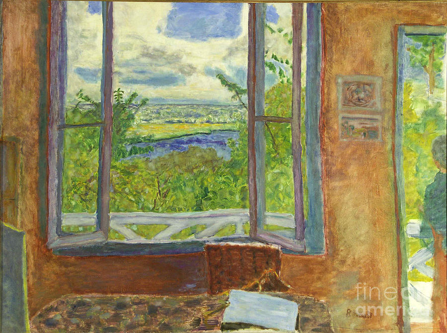 Open Window Towards The Seine Vernon Drawing by Heritage Images