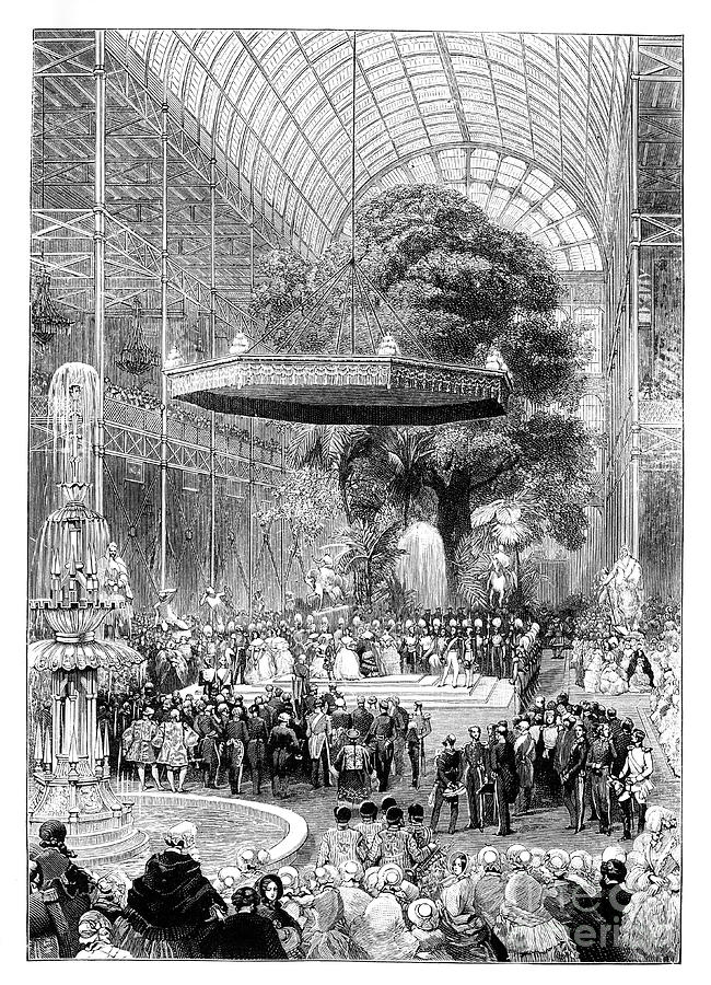 Opening Of The Great Exhibition, Hyde Drawing by Print Collector
