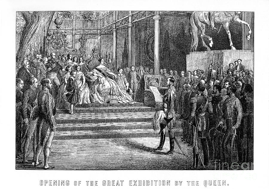 Opening Of The Great Exhibition Drawing by Print Collector