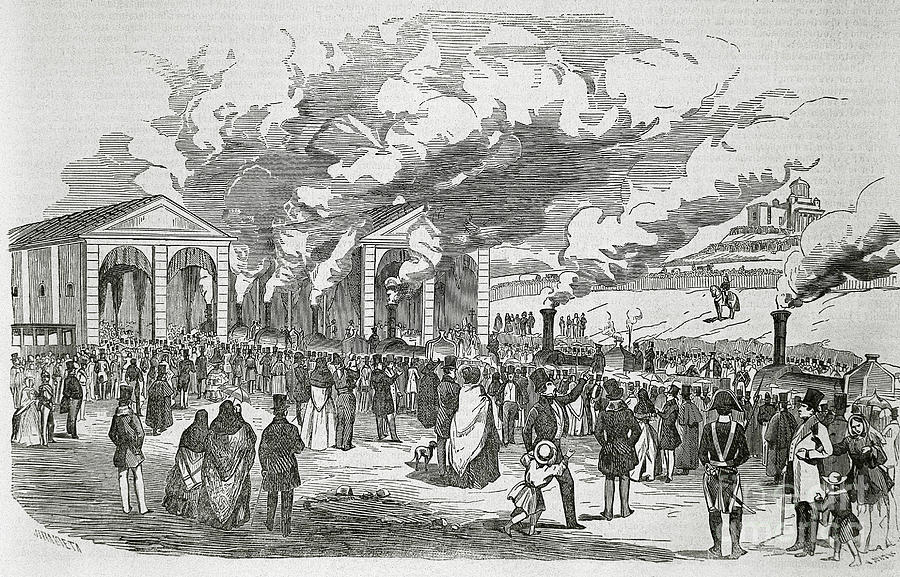 Opening Of The Madrid-aranjuez Railway Line, February 9, 1851 ...