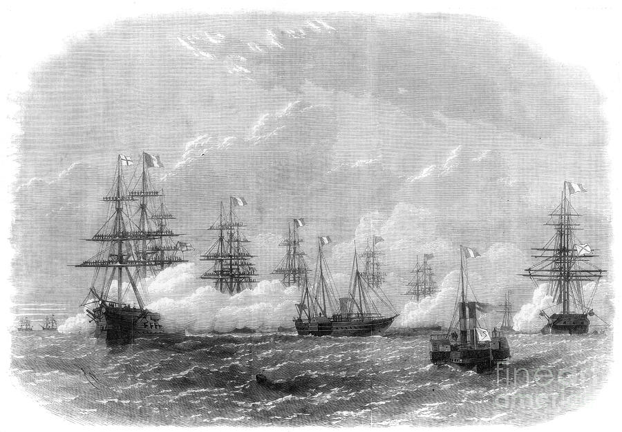 Opening Of The Suez Canal, Egypt, 1869 Drawing by Print Collector