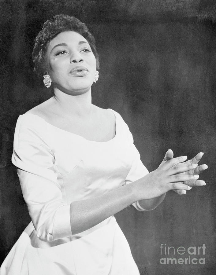 Opera Singer Leontyne Price Singing Photograph by Bettmann