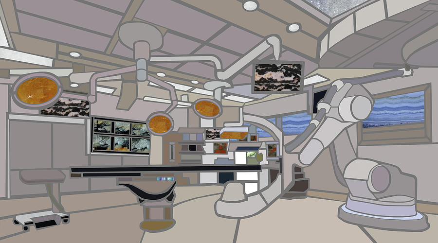 Operating Room Painting - Operating Room by Jonathan Mandell