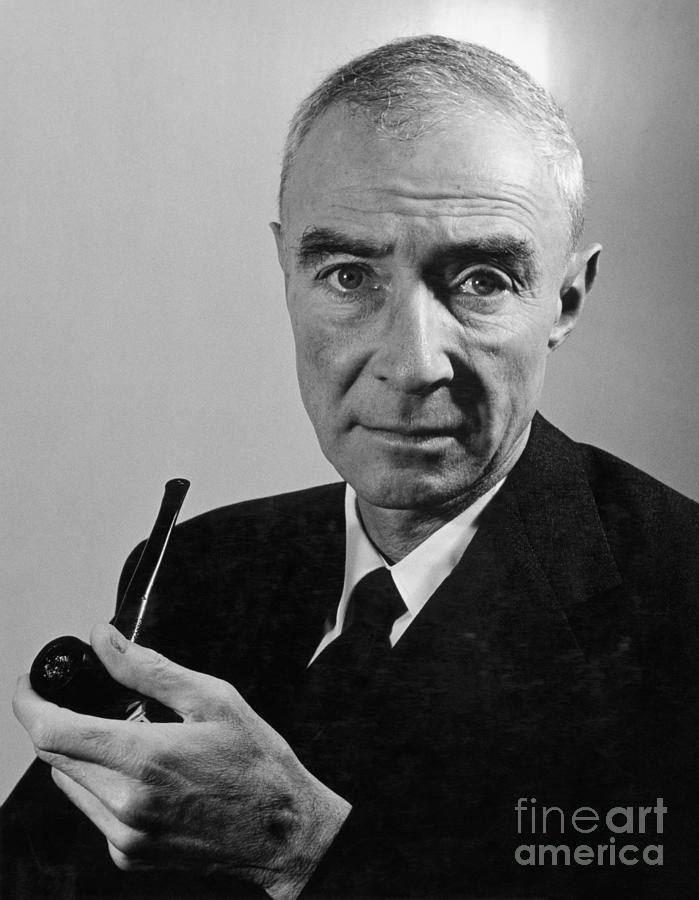 Oppenheimer With Pipe Photograph by Bettmann