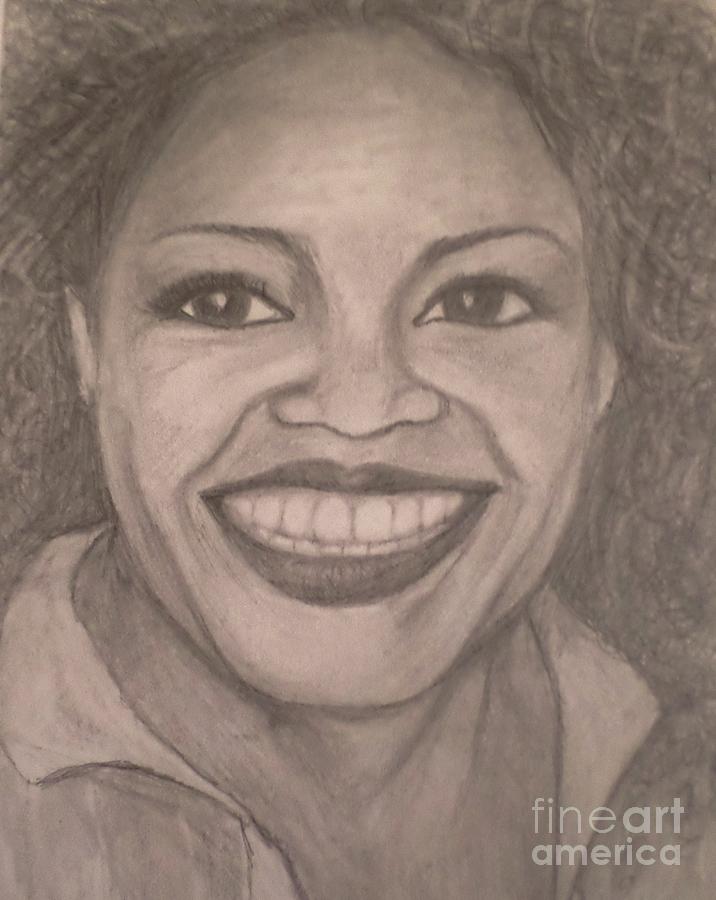 Oprah Drawing by Christy Saunders Church