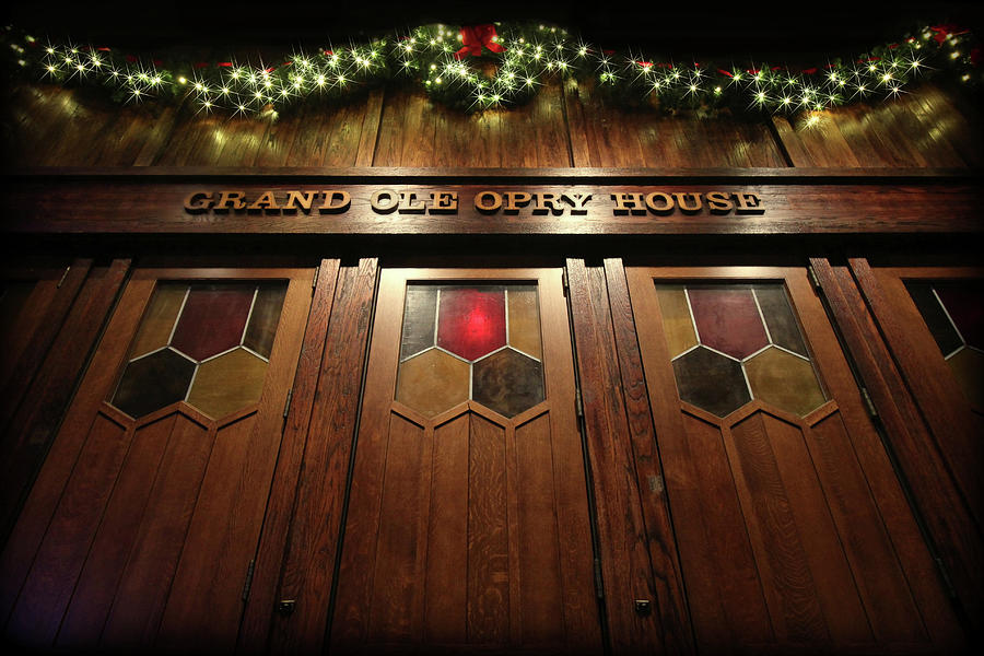 Country Music Photograph - Opry House At Christmas by Todd Carter