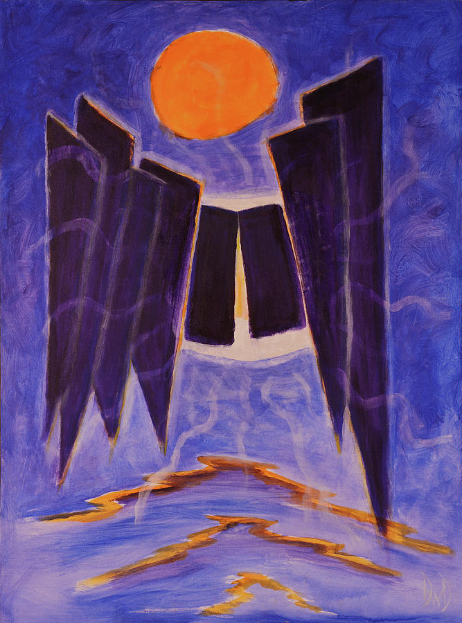 Geometric Abstracts Painting - Optic Vision by David Douthat Geometric Abstracts Painting - Optic Vision by David Douthat