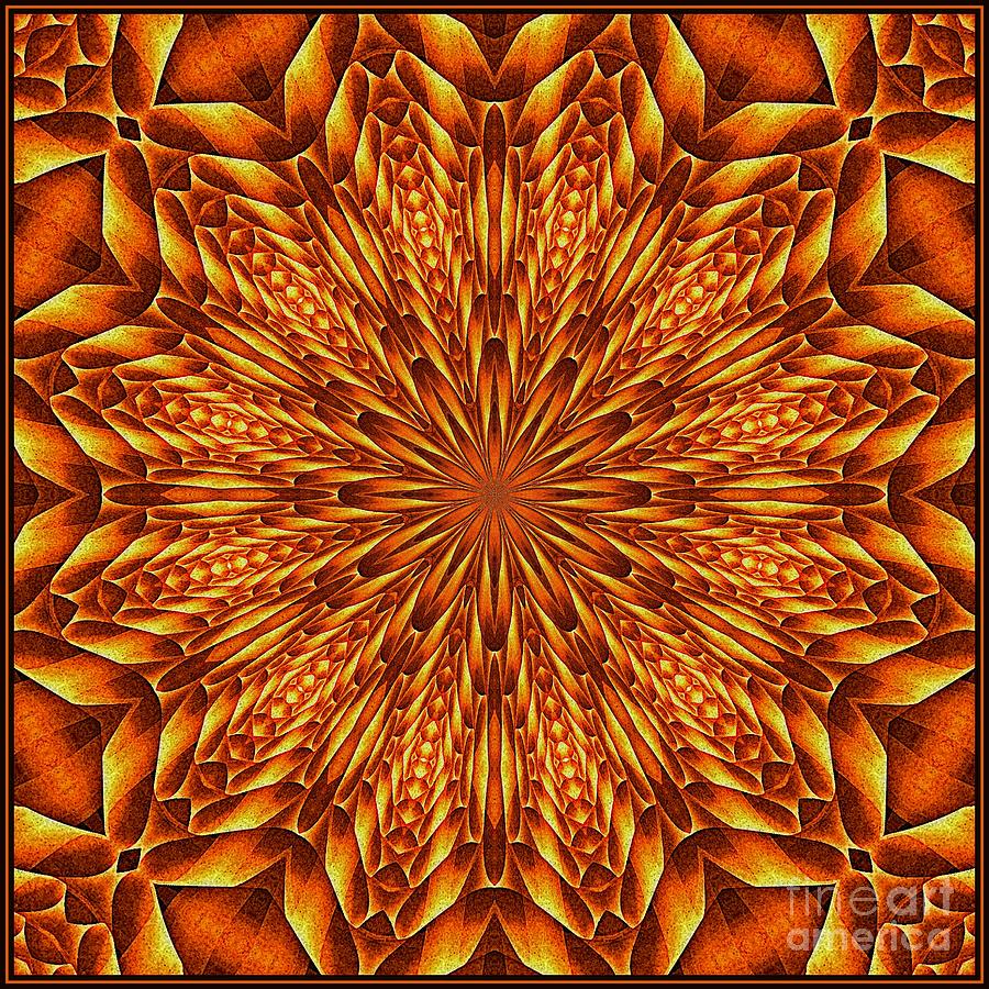 Oragami Vortex K12-5 Tile Digital Art by Doug Morgan