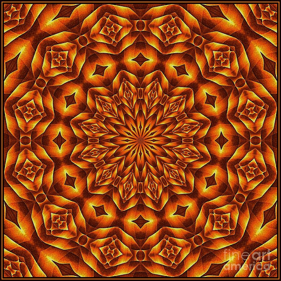 Oragami Vortex K12-6 Tile Digital Art by Doug Morgan