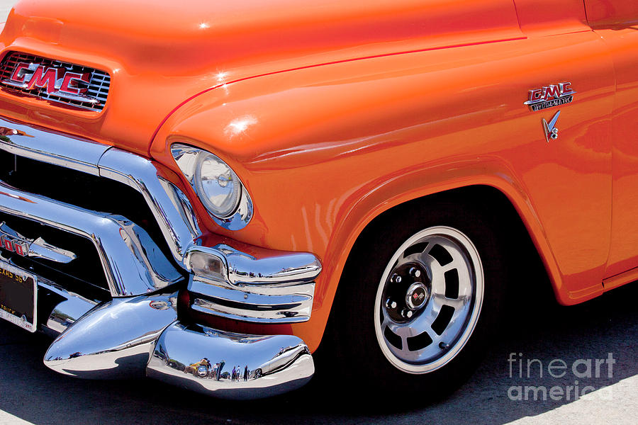 Orange 1956 GMC 100 Truck Photograph by Anthony Totah