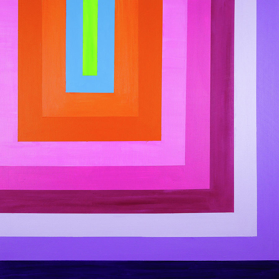 Orange and Purple Geometry by Lisa Smith Orange and Purple Geometry by Lisa Smith