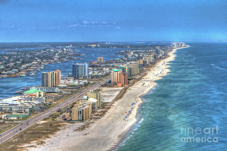 Orange Beach East Photograph by Gulf Coast Aerials -