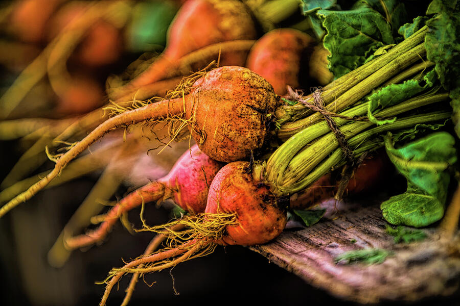 Orange Beets - Farmers Market  Photograph by David Smith