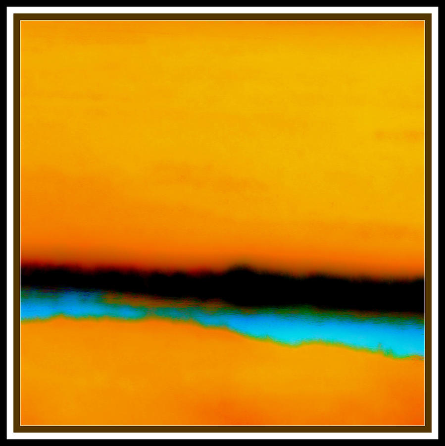 Orange Blue Landscape - Square 1 Photograph by Yuri Tomashevi
