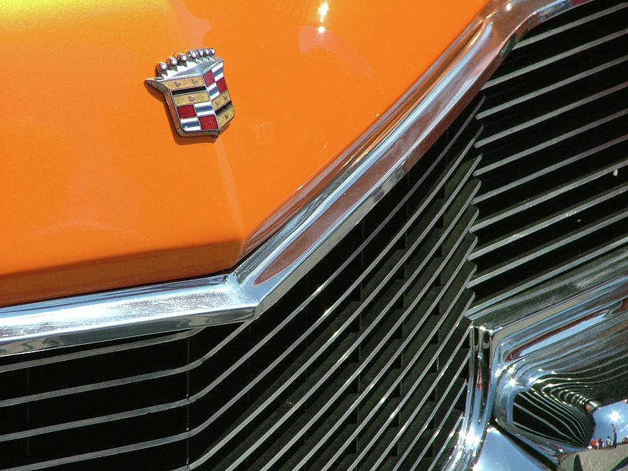 Orange Cadillac Photograph by Katherine N Crowley