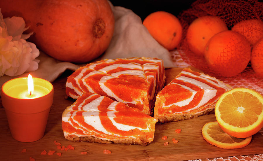 Cake Photograph - Orange Delicacy by Iryna Goodall