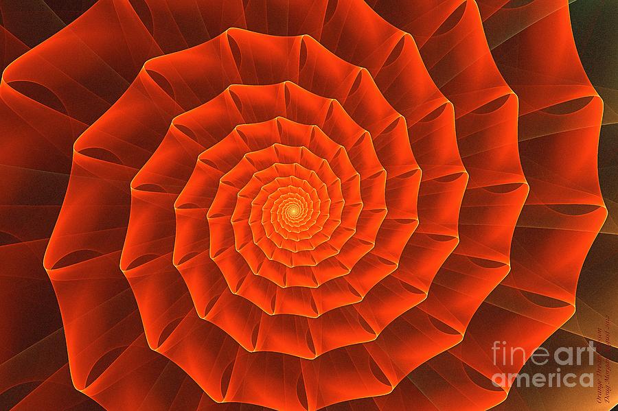 Orange Dream Blosson Digital Art by Doug Morgan