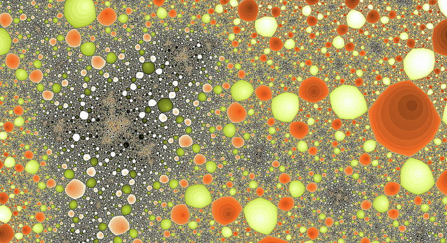 Orange Galaxy Abstract Image Digital Art by Don Northup