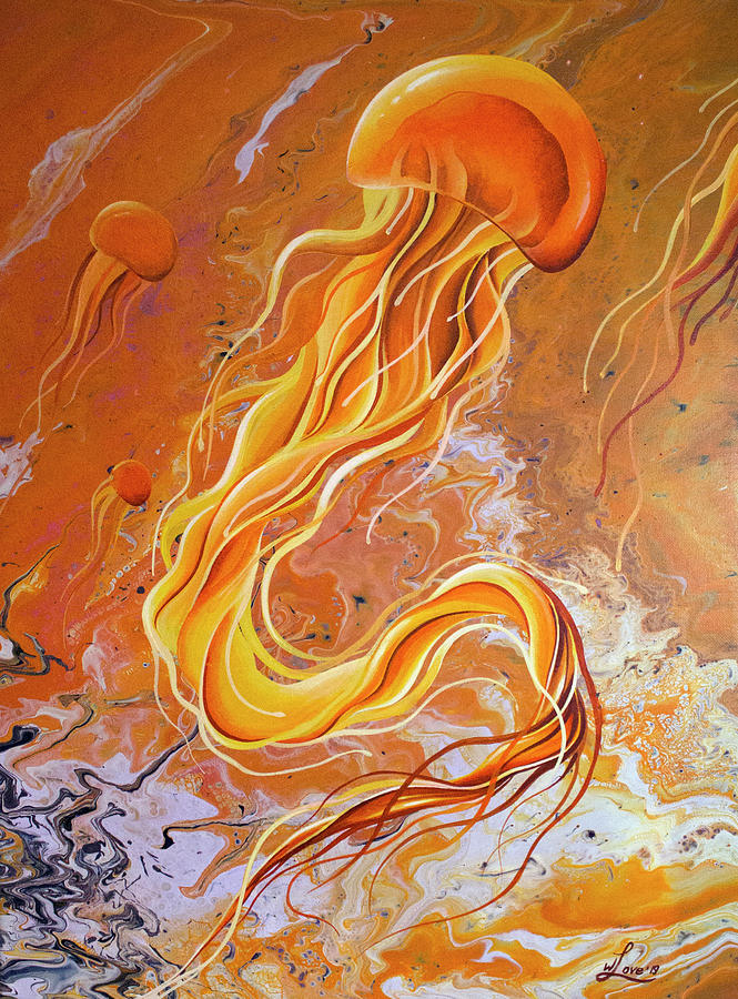 Orange Jelly Painting by William Love