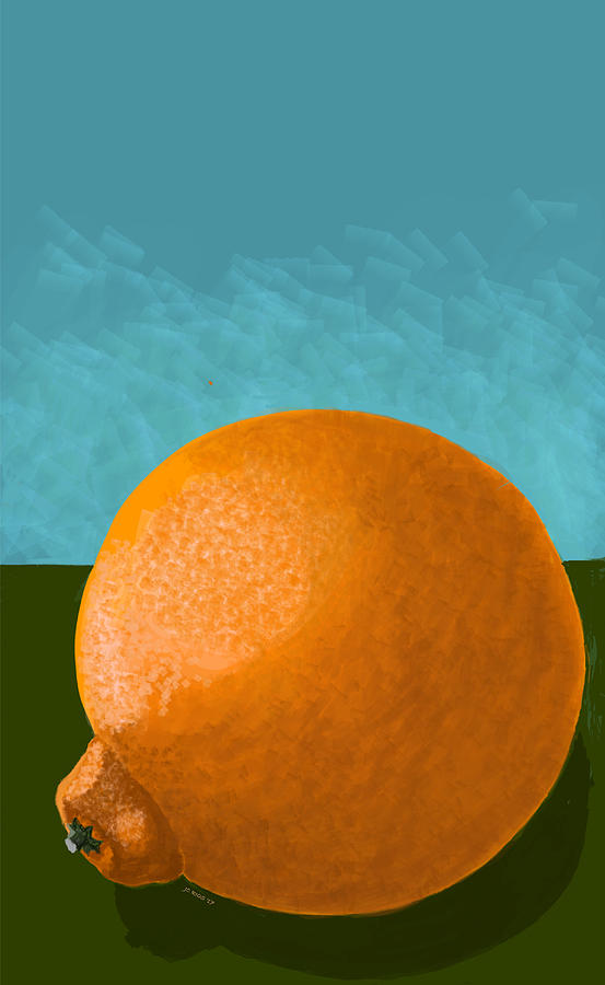 Still Life Digital Art - Orange-ly by Juan Carlos Rios