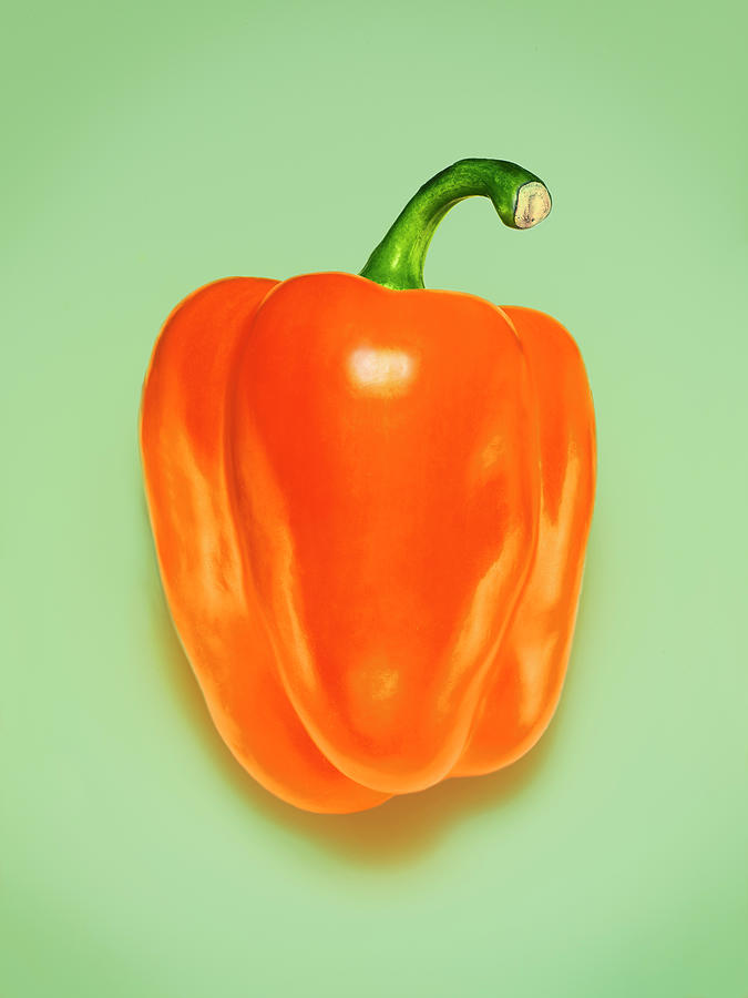 Orange Pepper Photograph by Adrian Burke