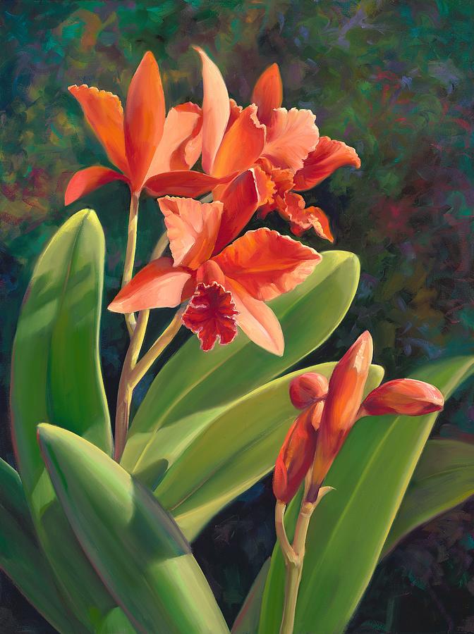 Flower Painting - Orange Sherbet by Laurie Snow Hein