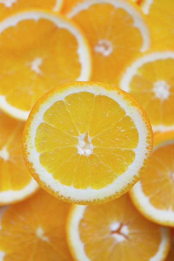 Orange Slices Seen From Above close-up Photograph by Martina Schindler