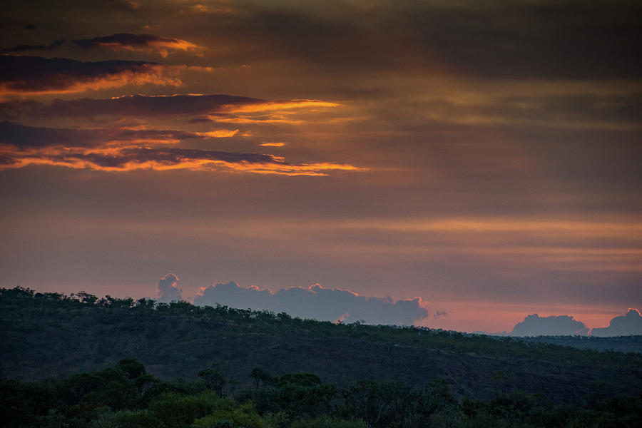 Orange Sunset Clouds Photograph by Mark Hunter