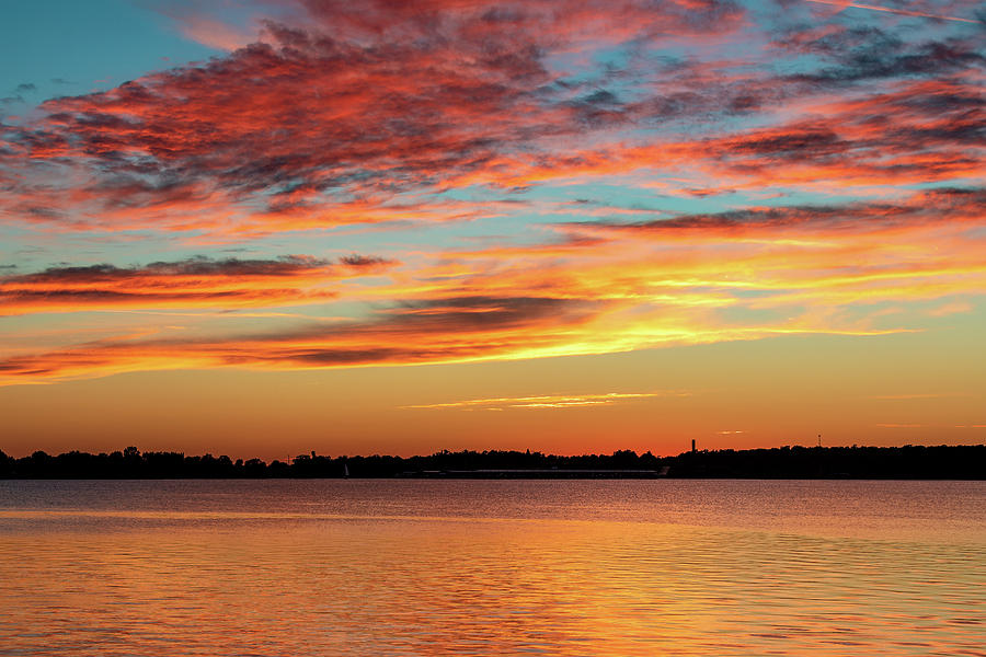 Orange Sunset Photograph by Doug Long
