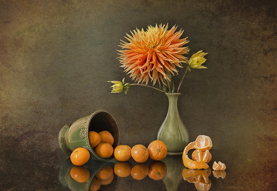 Flower Photograph - Oranges by Lydia Jacobs