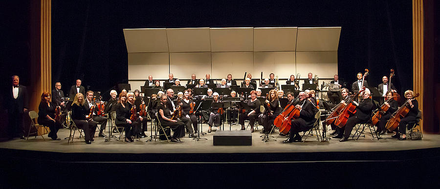 Orchestra posed Photograph by Deidre Elzer-Lento