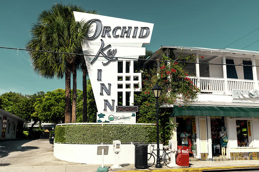 Orchid Key Inn in Key West Photograph by John Rizzuto
