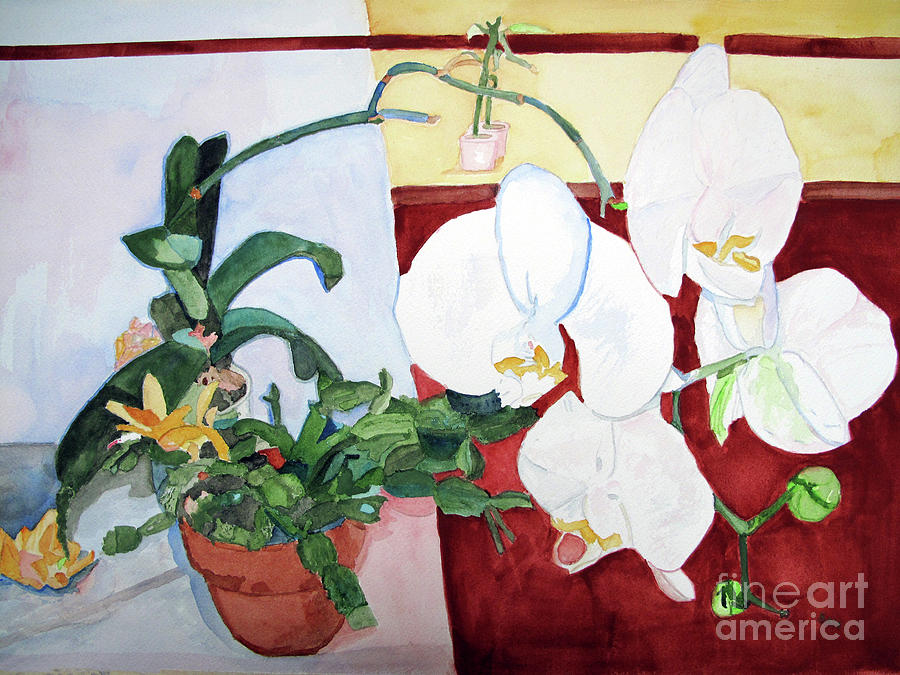 Orchid Looming Painting by Sandy McIntire