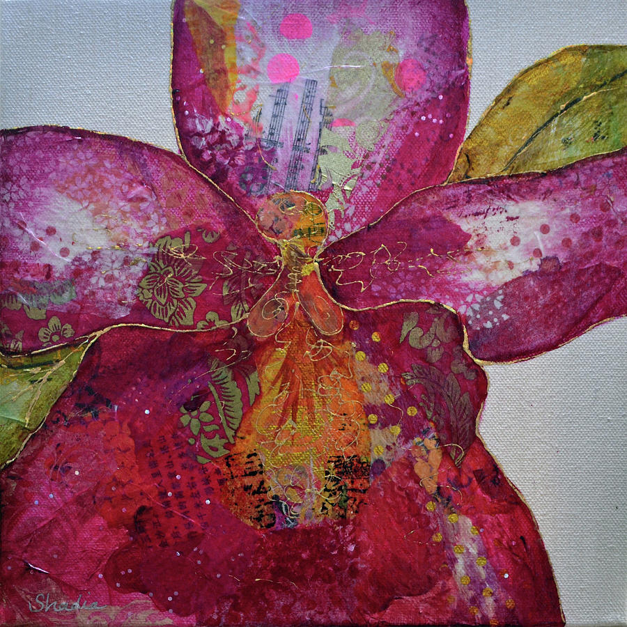 Orchid Passion II Painting by Shadia Derbyshire