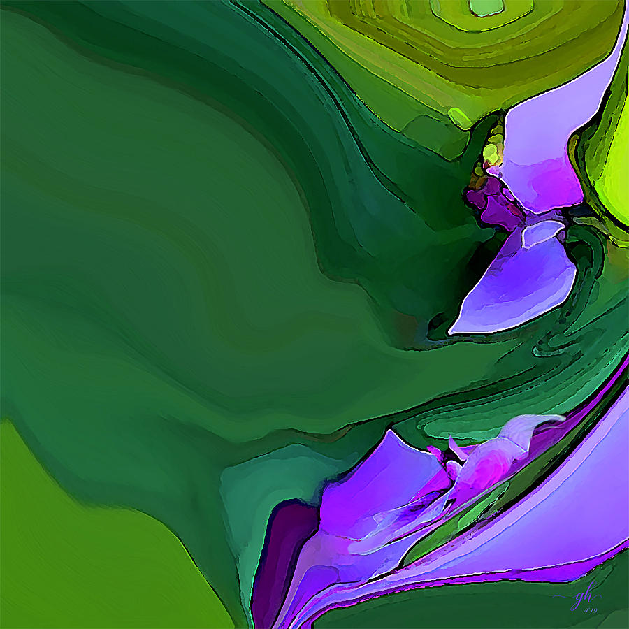 Orchids and Emeralds Digital Art by Gina Harrison