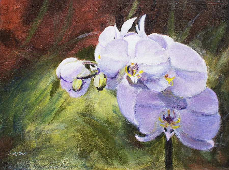 Orchids Painting by Christopher Reid