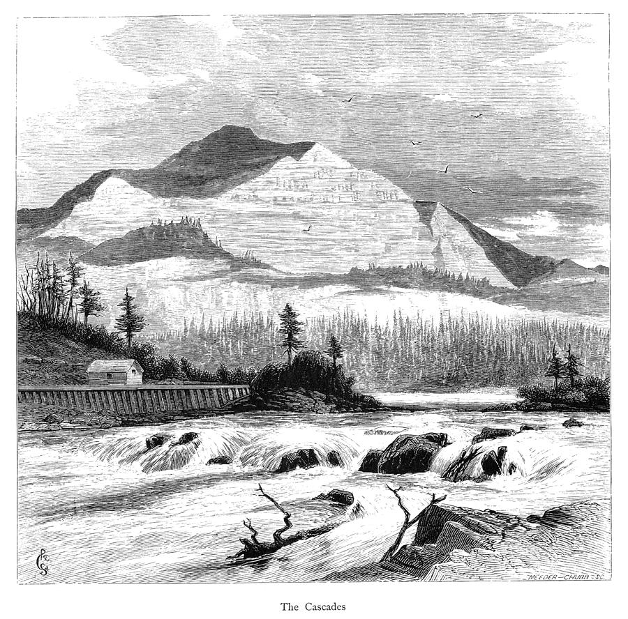 Oregon: Cascades Drawing by Robert Swain Gifford