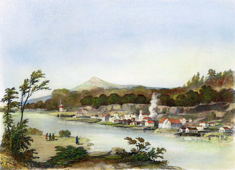 Oregon City, Oregon, 1848 Drawing by GRANGER Historical Picture Archive Oregon City, Oregon, 1848 Drawing by GRANGER Historical Picture Archive